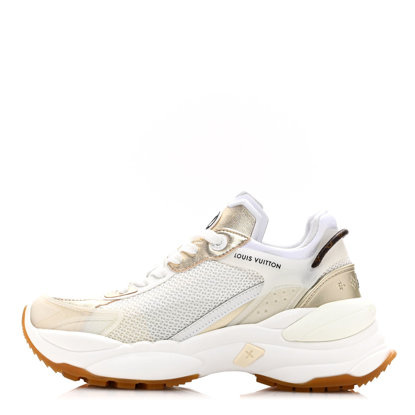 Monogram Calfskin Run 55 Sneakers 36 White
