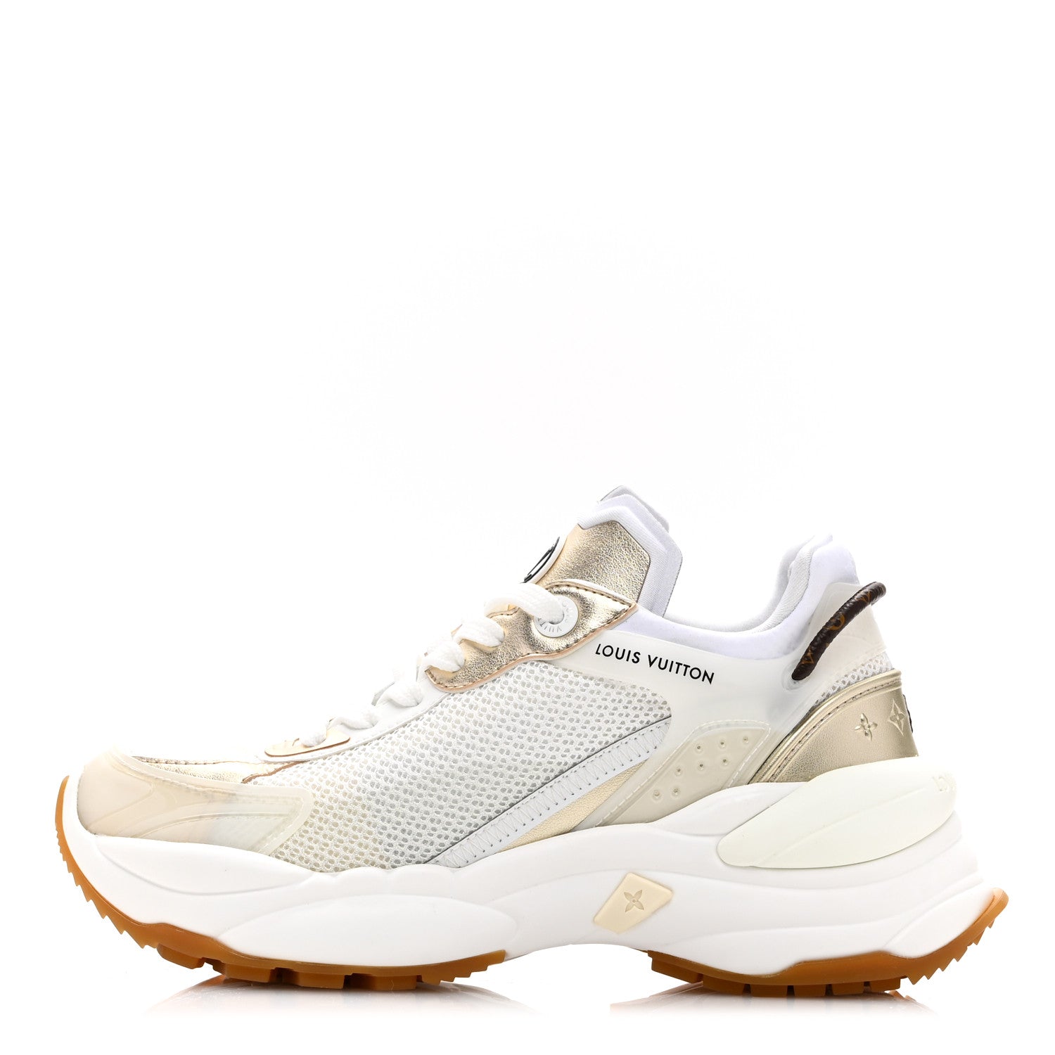 Louis Vuitton Monogram Calfskin Run 55 Sneakers 36 White 1 of 10