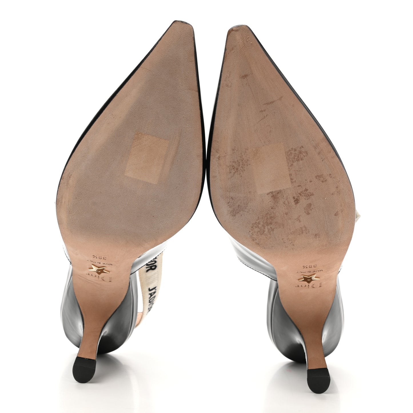 Patent Ribbon J'Adior Slingback 65mm Pumps 39.5 Black