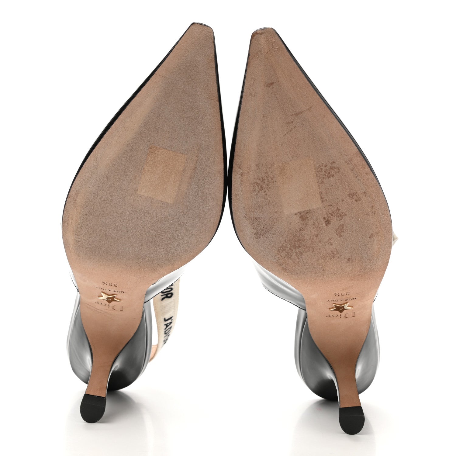 Christian Dior Patent Ribbon J'Adior Slingback 65mm Pumps 39.5 Black 5 of 9