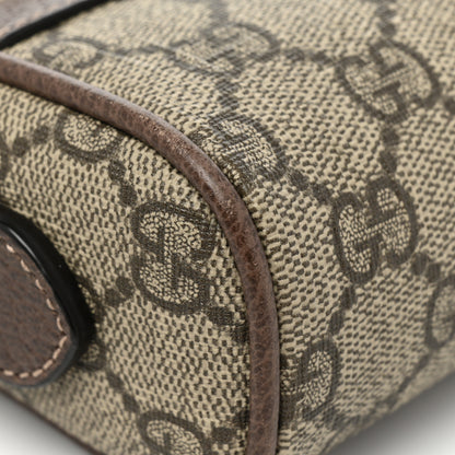 Gucci GG Supreme Monogram Web Mini Ophidia Shoulder Bag Brown 10 of 14