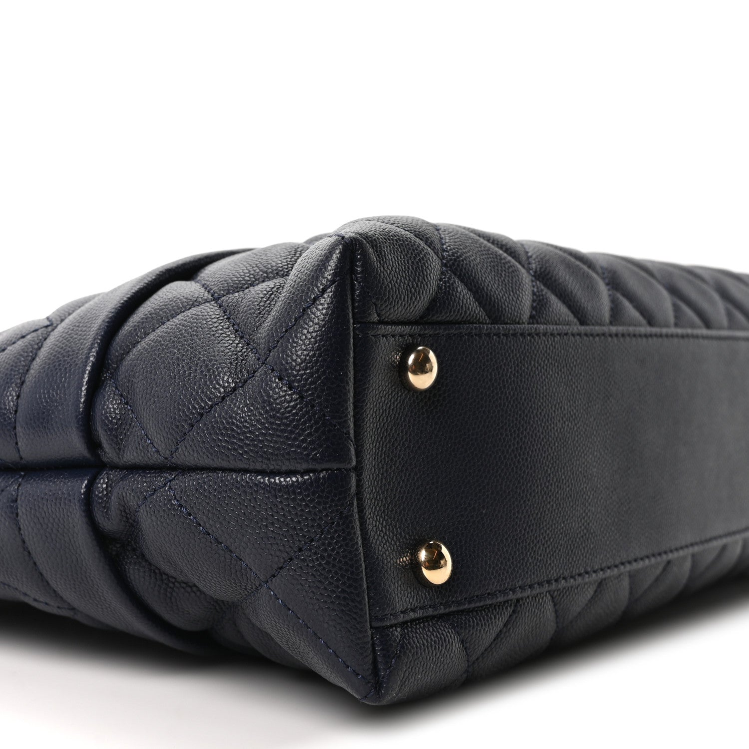 Chanel Caviar Quilted Rolled Up Tote Navy 9 of 10