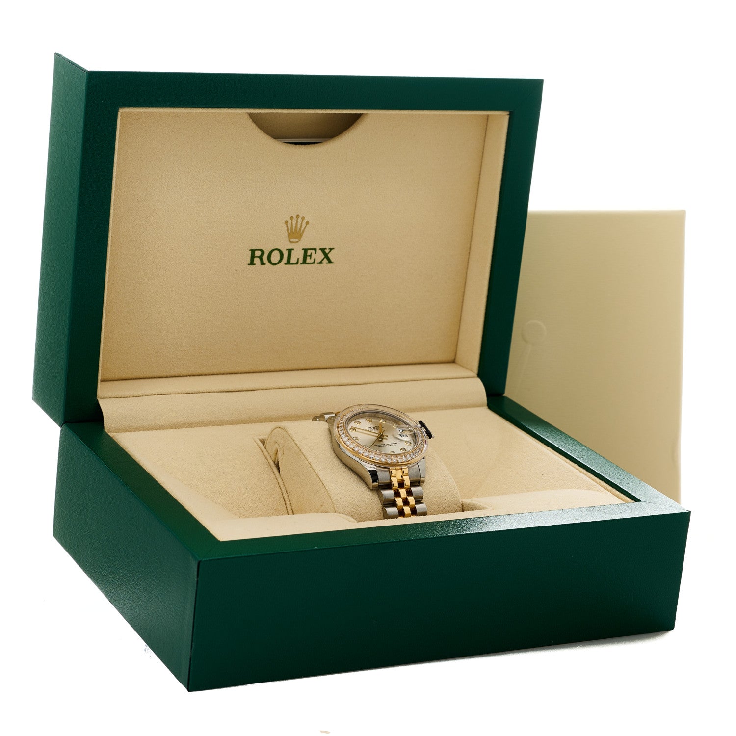 Rolex Stainless Steel 18K Yellow Gold Diamond 31mm Oyster Perpetual Datejust Watch Silver 178383 5 of 5