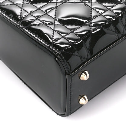 Christian Dior Patent Cannage Mini Lady Dior Black 9 of 10