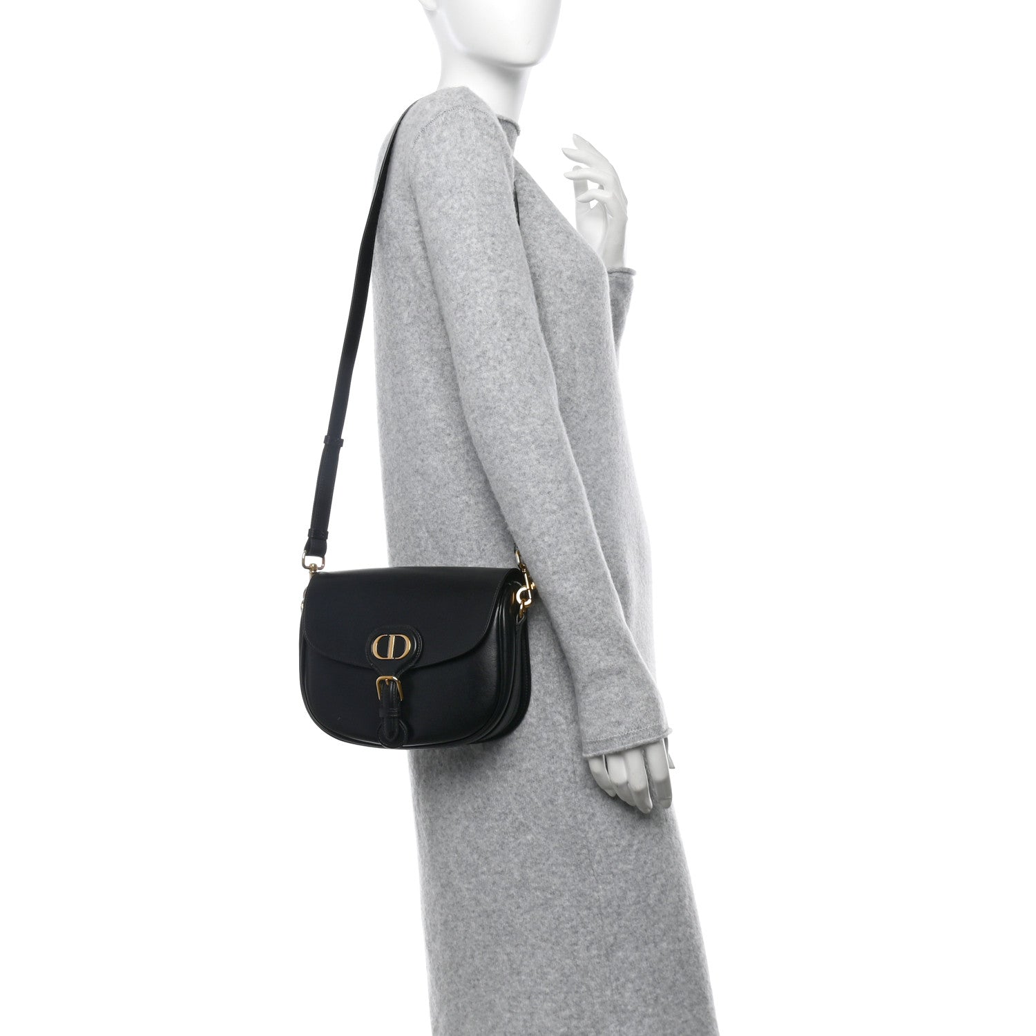 Christian Dior Box Calfskin Medium Bobby Flap Black 2 of 12