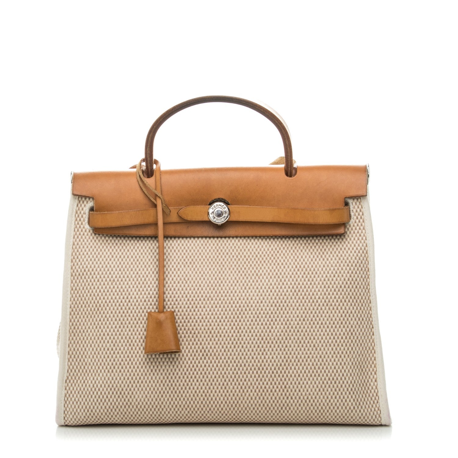 Hermes Toile Barenia Herbag PM Natural 1 of 7