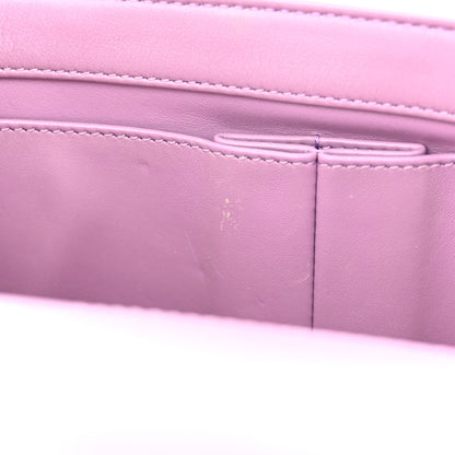 Chanel Lambskin Quilted Small CC Filigree Flap Purple 12 of 13