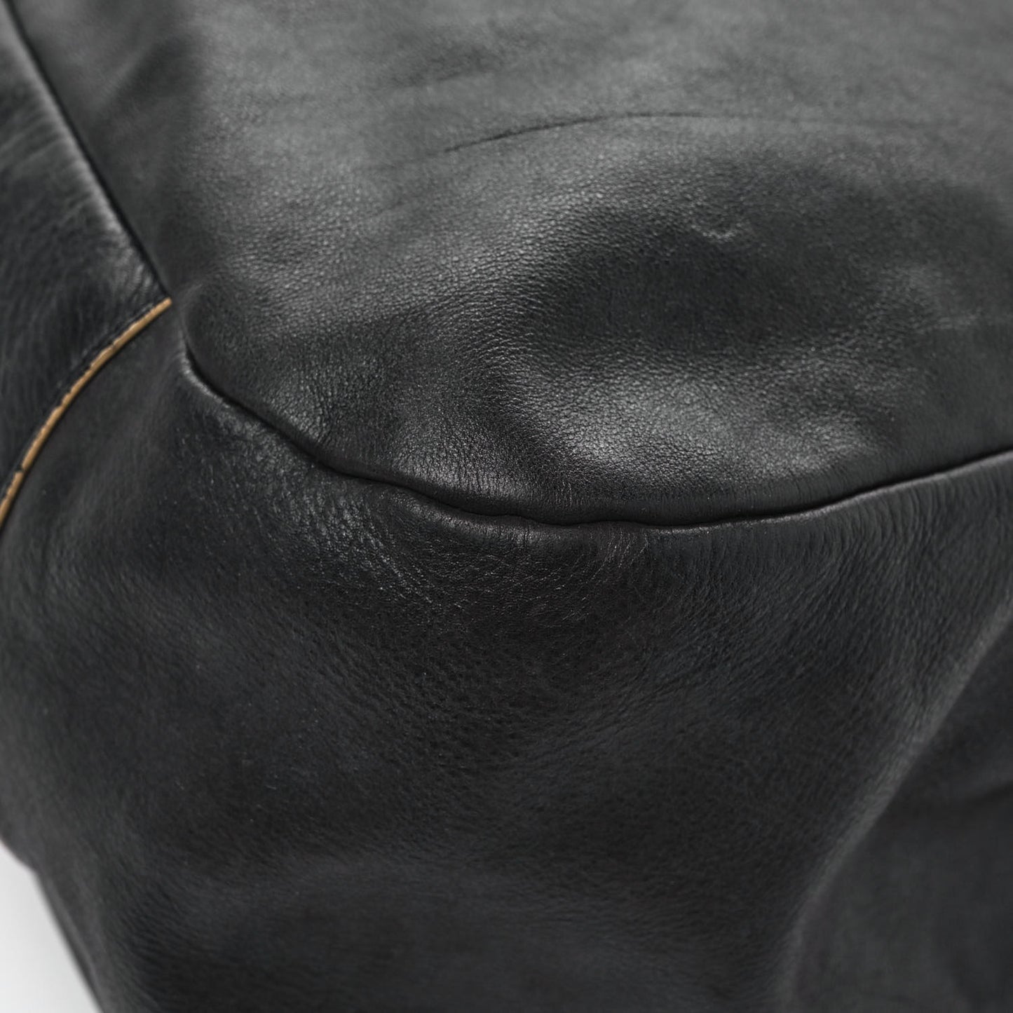 Lambskin Large Edgy Hobo Black