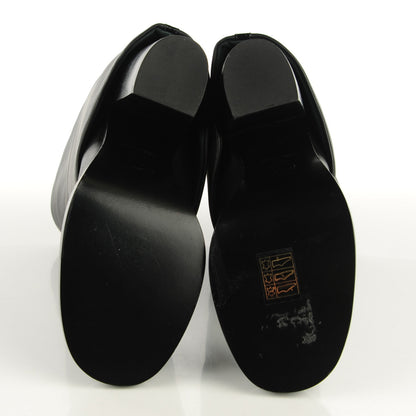 Chanel Calfskin CC Cap Toe Fold Over Boots 36 Black 5 of 7