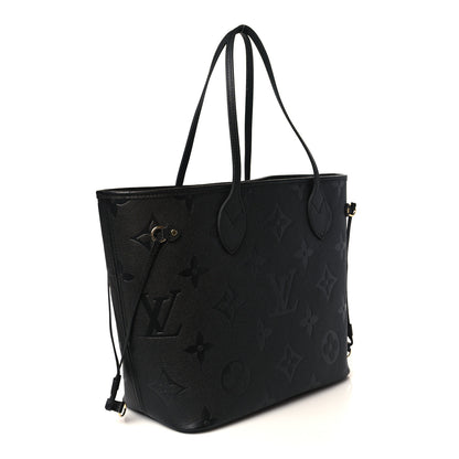 Louis Vuitton Empreinte Monogram Giant Neverfull MM Black 4 of 10