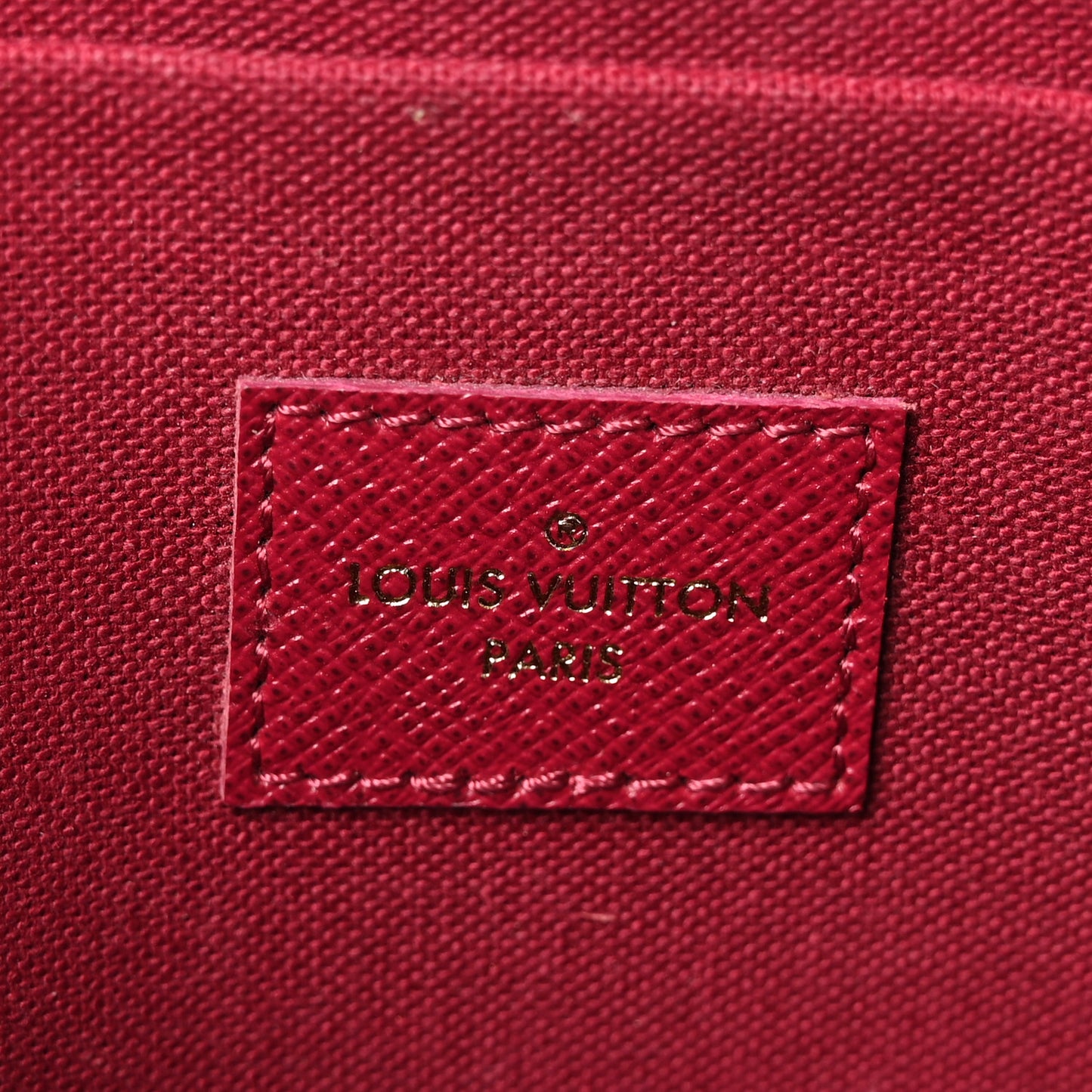 Monogram Pochette Felicie Chain Wallet Fuchsia