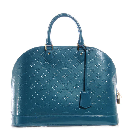Louis Vuitton Vernis Alma GM Blue Galactic 1 of 9