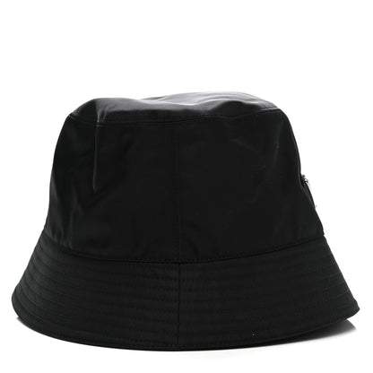 Prada Re-Nylon Metal Triangle Logo Womens Bucket Hat S Black 5 of 9