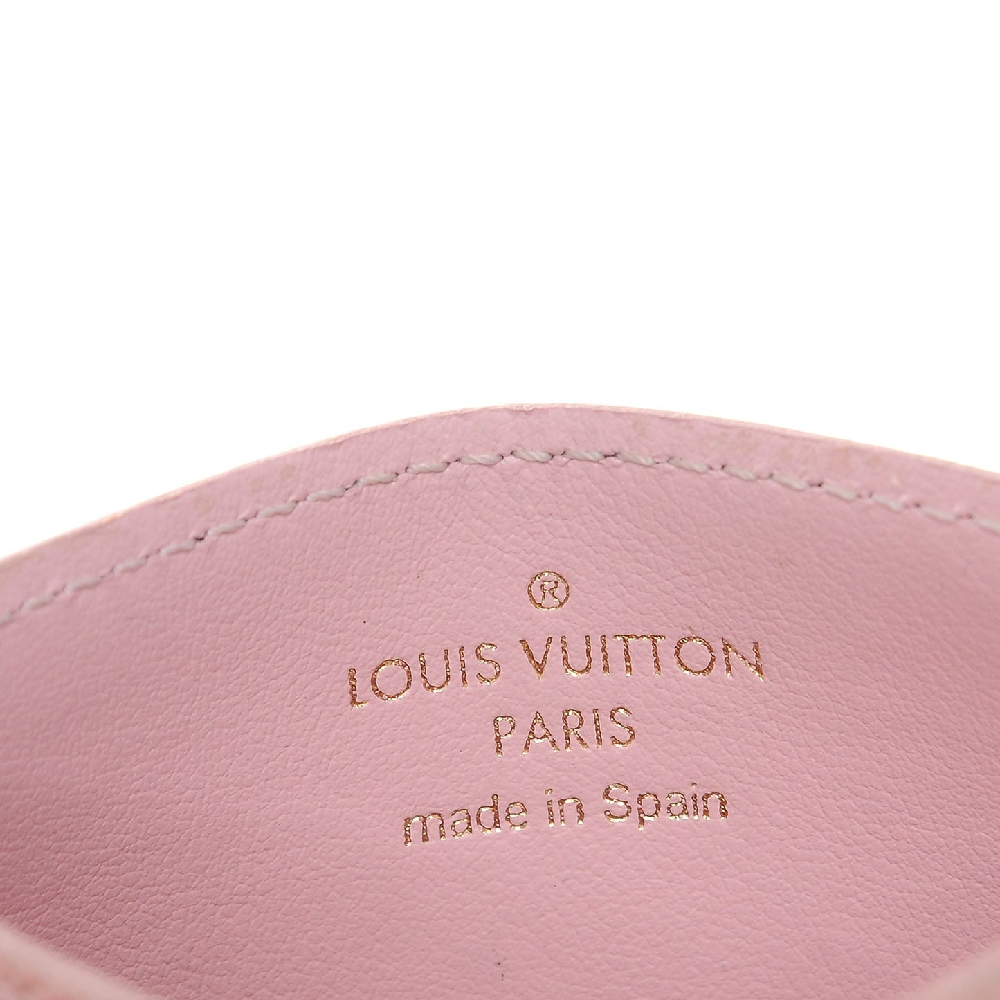 Damier Ebene Caissa Card Holder Rose Ballerine