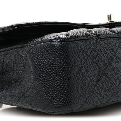 Chanel Caviar Quilted Medium Double Flap Black 10 of 12