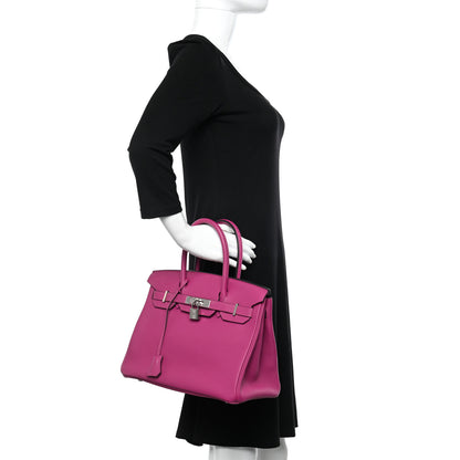 Hermes Togo Birkin 30 Rose Pourpre 2 of 11