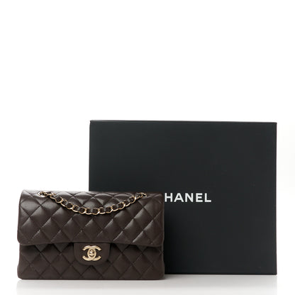 Chanel Caviar Quilted Small Double Flap Dark Brown 12 of 12