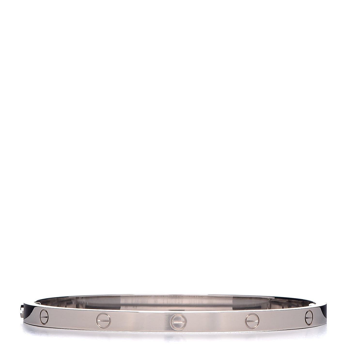 18K White Gold Small LOVE Bracelet 16