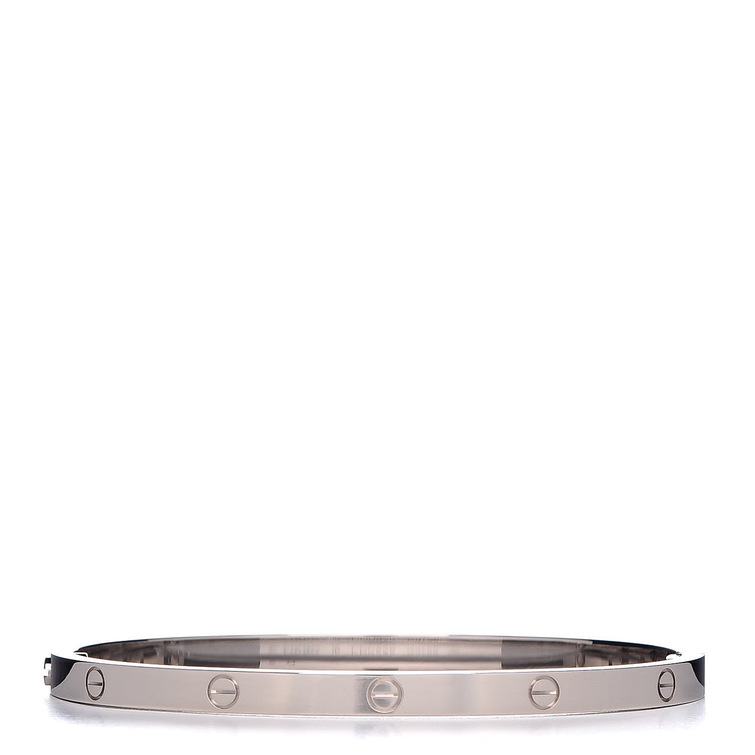 Cartier 18K White Gold Small LOVE Bracelet 16 3 of 7