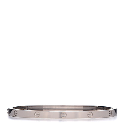 Cartier 18K White Gold Small LOVE Bracelet 16 3 of 7