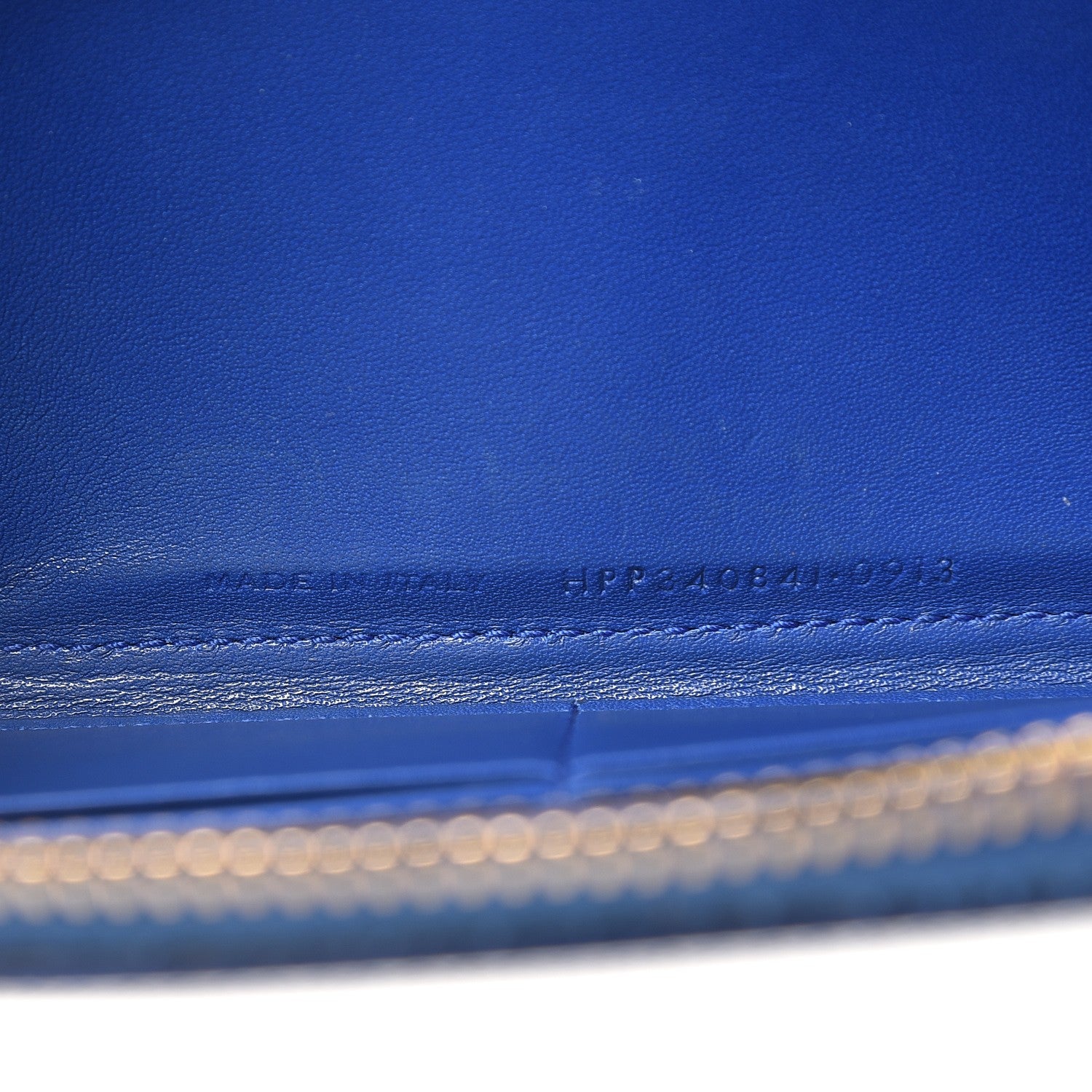Saint Laurent Patent Grain De Poudre Classic Letters Zip Around Wallet Royal Blue 7 of 10