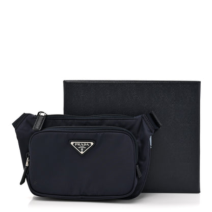 Prada Re-Nylon Saffiano Belt Bag Navy 11 of 11