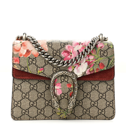 Gucci GG Supreme Monogram Blooms Mini Dionysus Shoulder Bag Beige Multicolor Dry Rose 1 of 12
