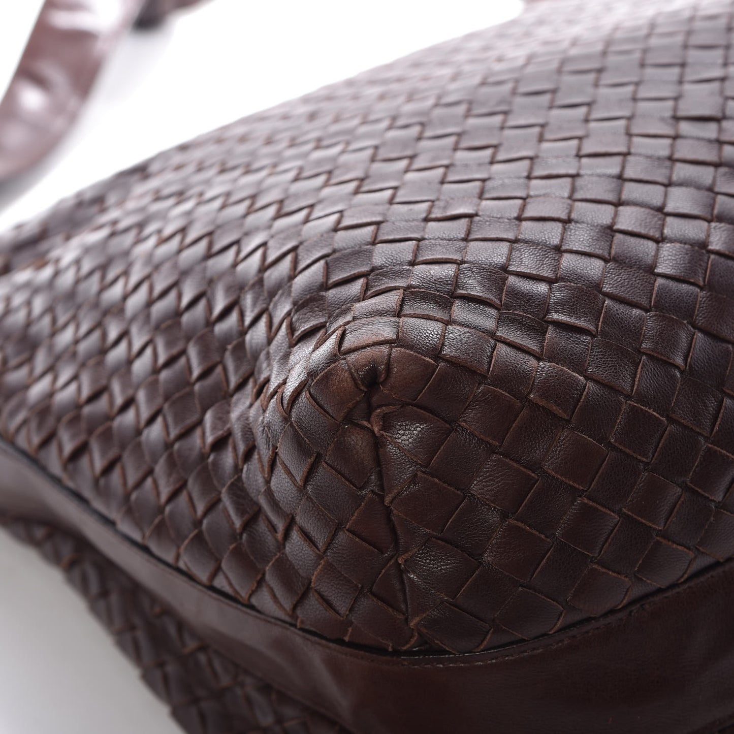Nappa Intrecciato Hobo Ebano