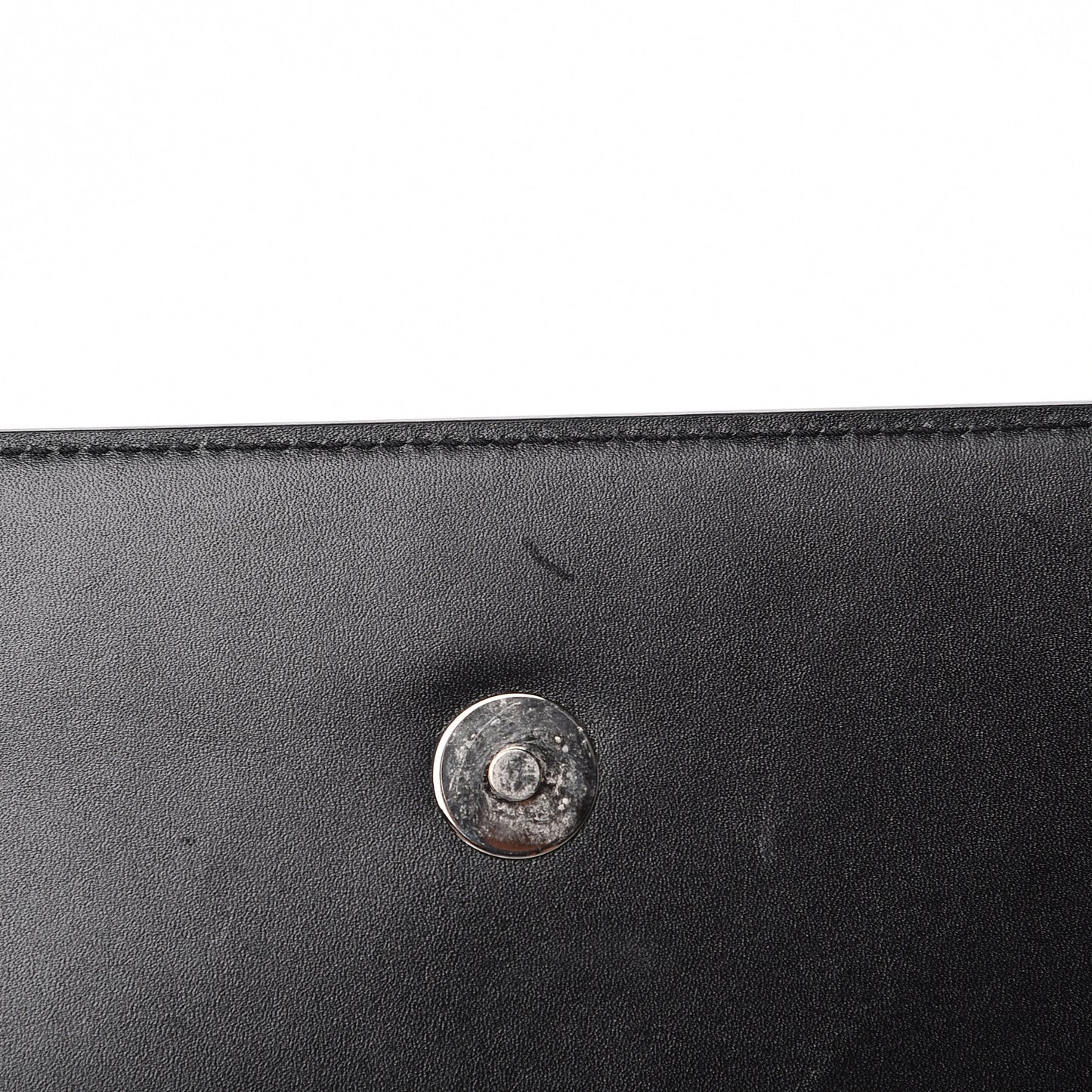 Calfskin Knuckle Shoulder Bag Black