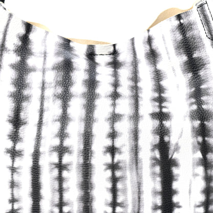 Proenza Schouler Grained Calfskin Large Tie Dye Tote Black White 10 of 10