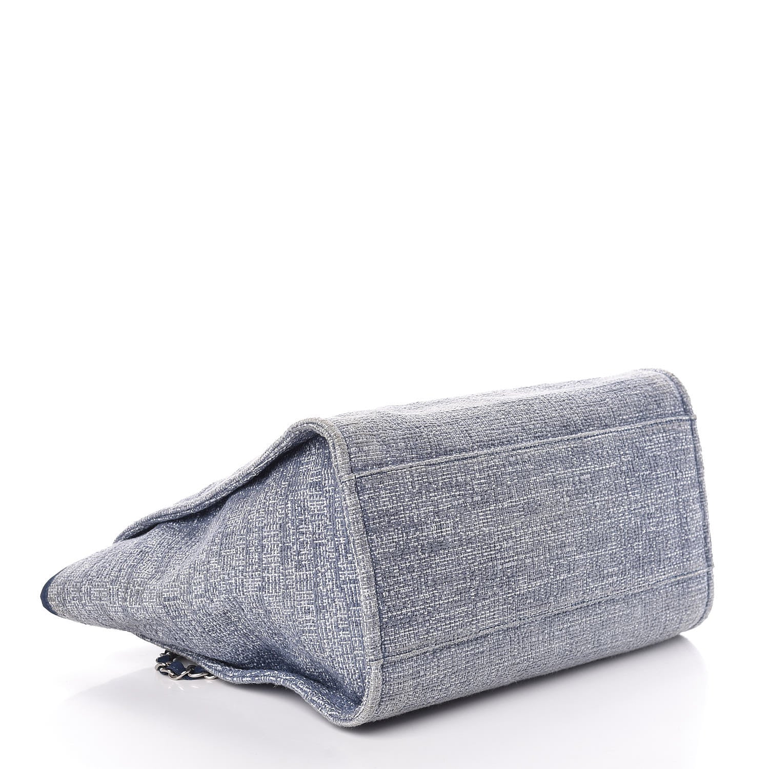 Chanel Canvas Large Deauville Tote Blue 4 of 12
