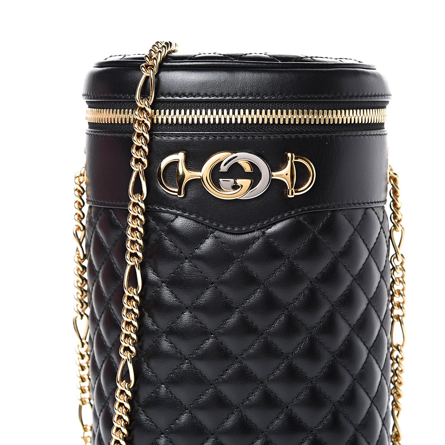 Gucci Calfskin Trapuntata Zumi Belt Bag Black 7 of 10