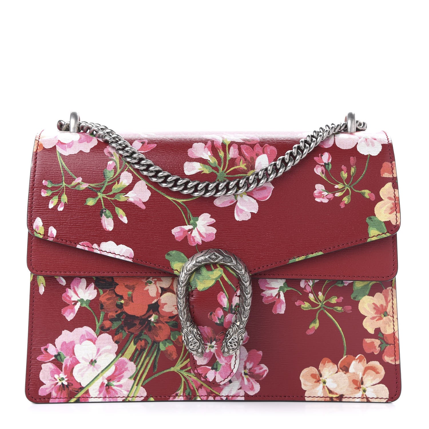 Gucci Calfskin Blooms Print Medium Dionysus Shoulder Bag Romantic Cherry Multicolor 1 of 10