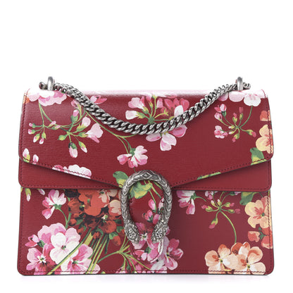 Gucci Calfskin Blooms Print Medium Dionysus Shoulder Bag Romantic Cherry Multicolor 1 of 10