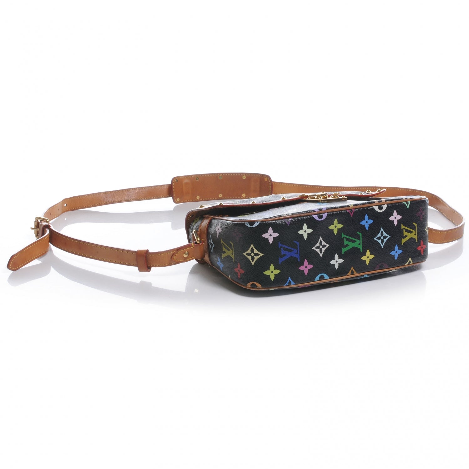 Louis Vuitton Monogram Multicolor Sologne Black 4 of 8