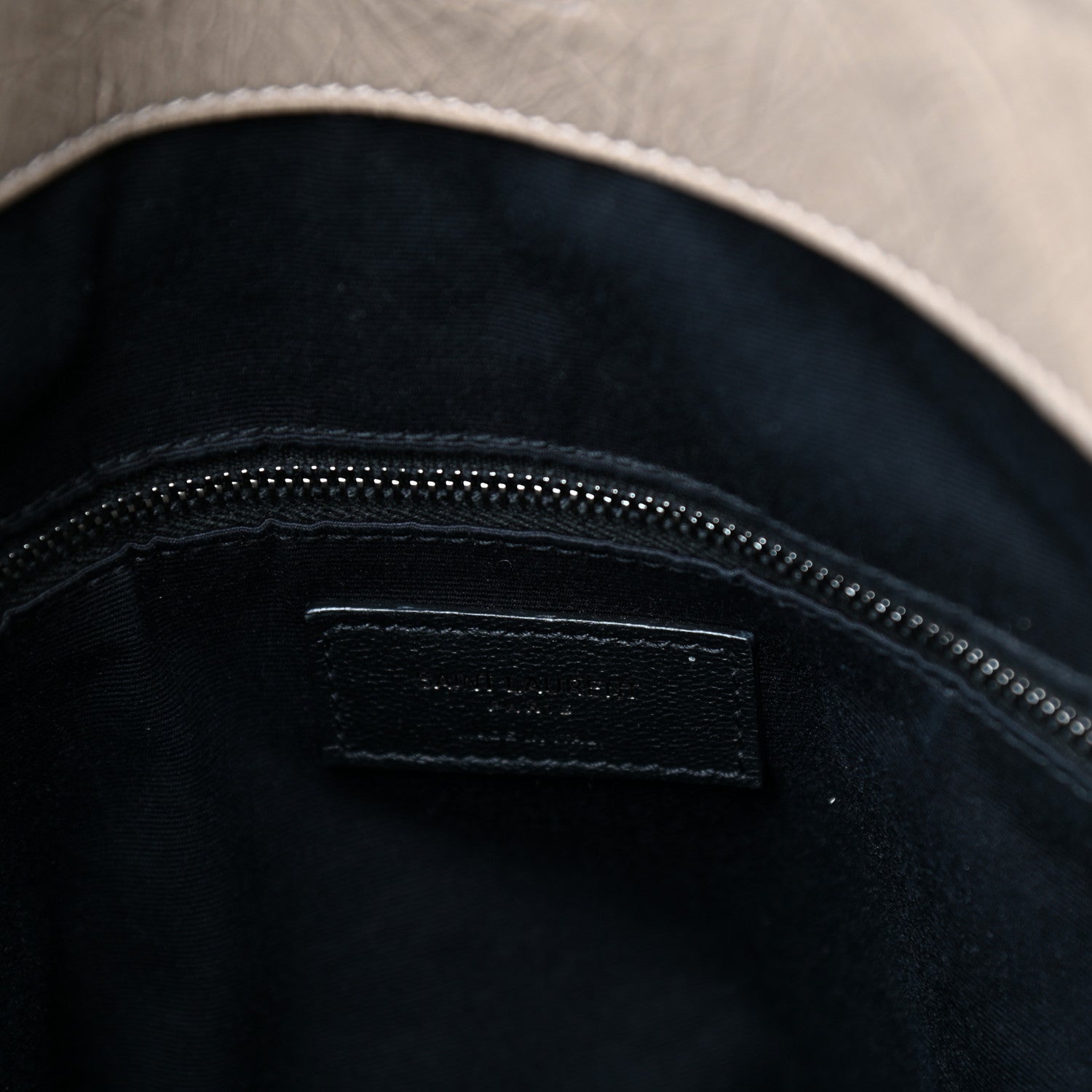 Saint Laurent Crinkled Calfskin Matelasse Monogram Niki Shoulder Bag Gold Sand 6 of 9