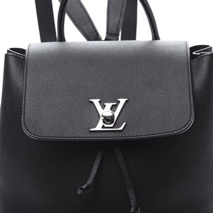 Louis Vuitton Calfskin Lockme Backpack Black 6 of 8