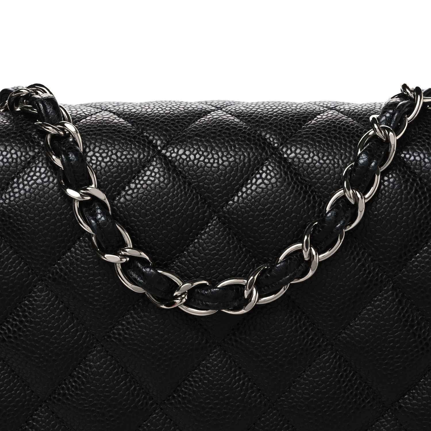 Chanel Caviar Quilted Jumbo Single Flap Black 7 of 9