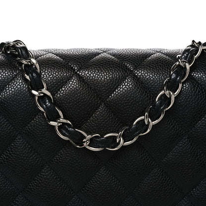 Chanel Caviar Quilted Jumbo Single Flap Black 7 of 9