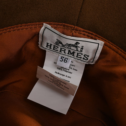 Hermes Cashmere Debbie Charms Bucket Hat 56 Brown 8 of 8
