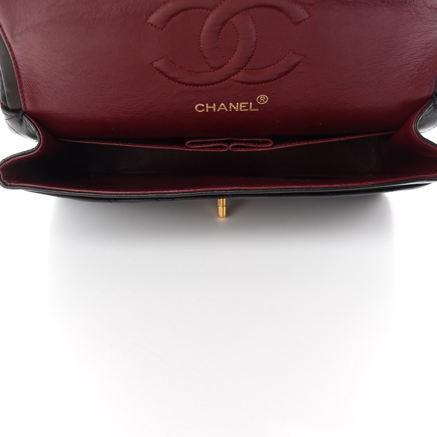 Chanel Lambskin Quilted Medium Double Flap Black 5 of 14