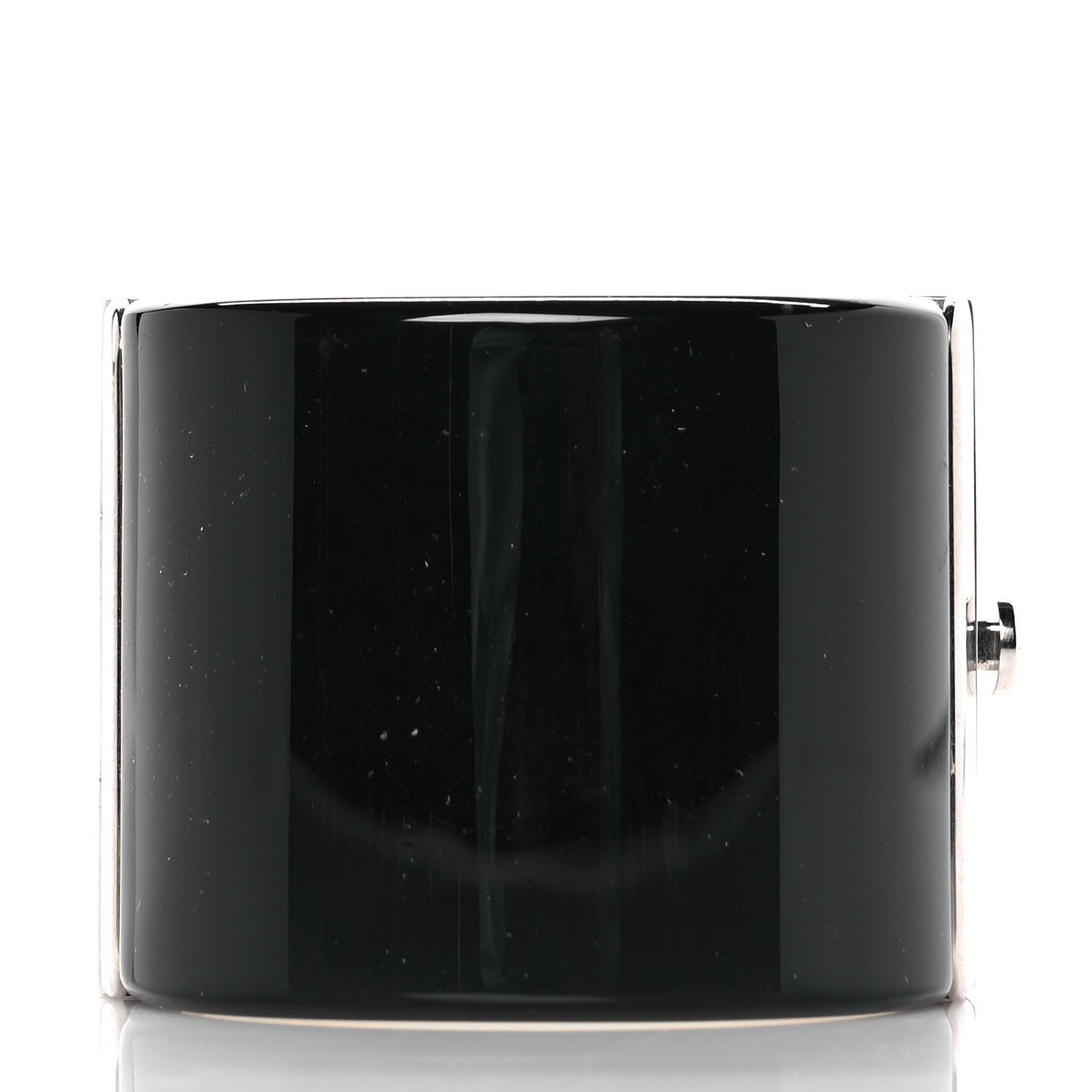 Chanel Resin CC Cuff Black White 3 of 6