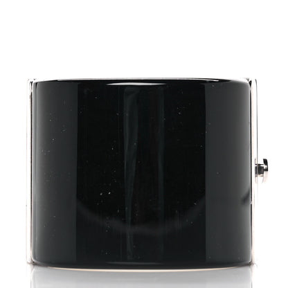 Chanel Resin CC Cuff Black White 3 of 6