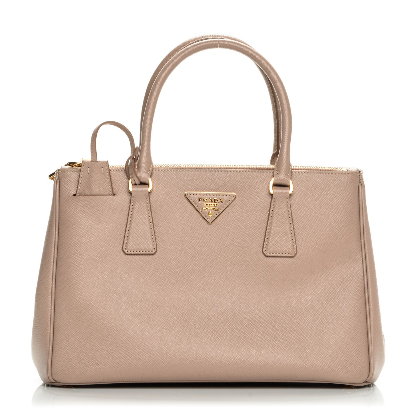Saffiano Small Galleria Double Zip Tote Cammeo