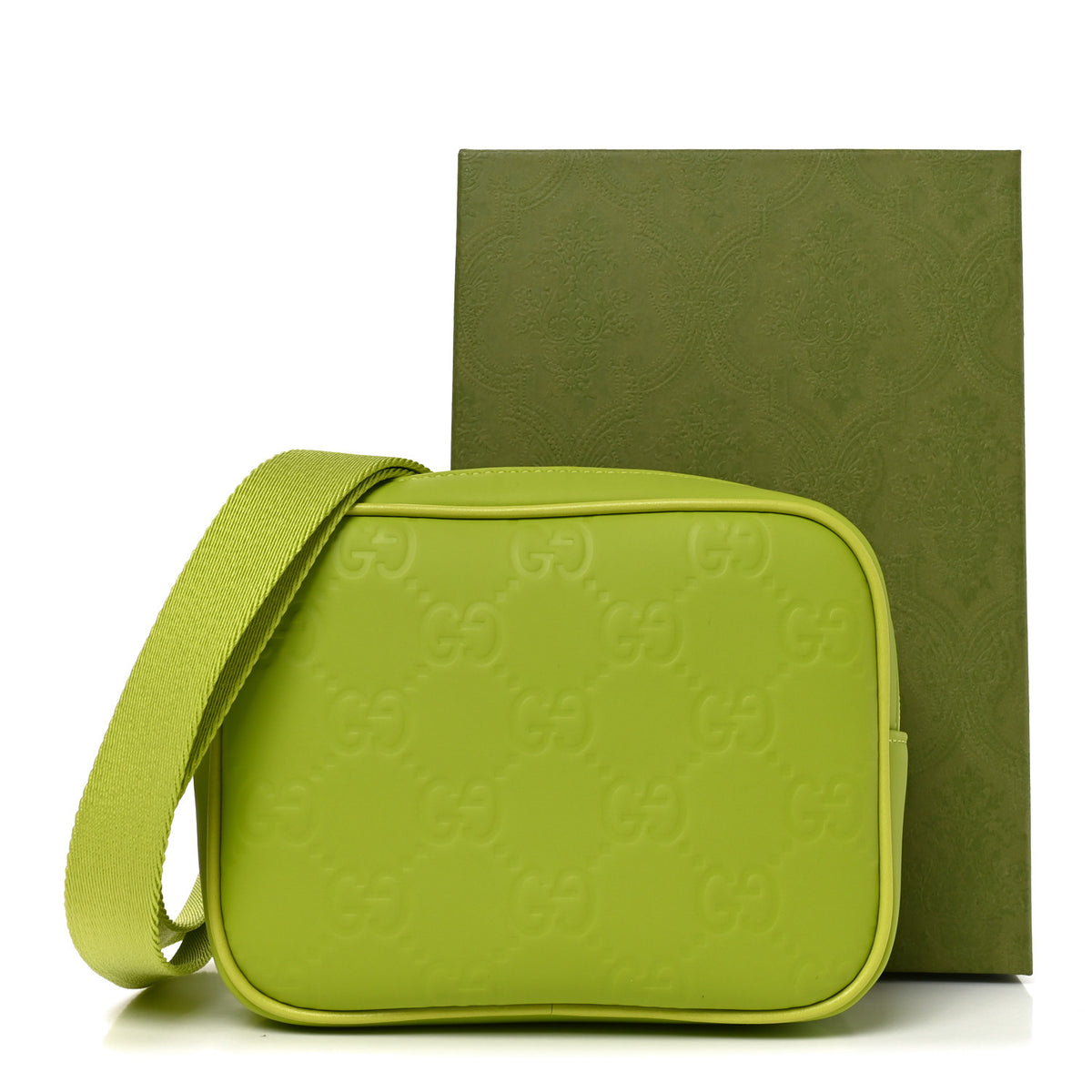 Rubber Effect Monogram GG Crossbody Bag Firefly