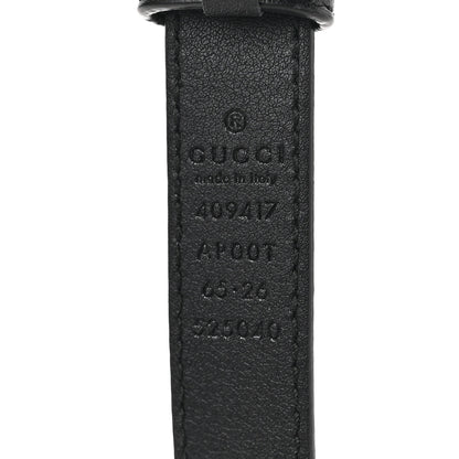 Gucci Calfskin Double G 20mm Belt 65 26 Black 3 of 4