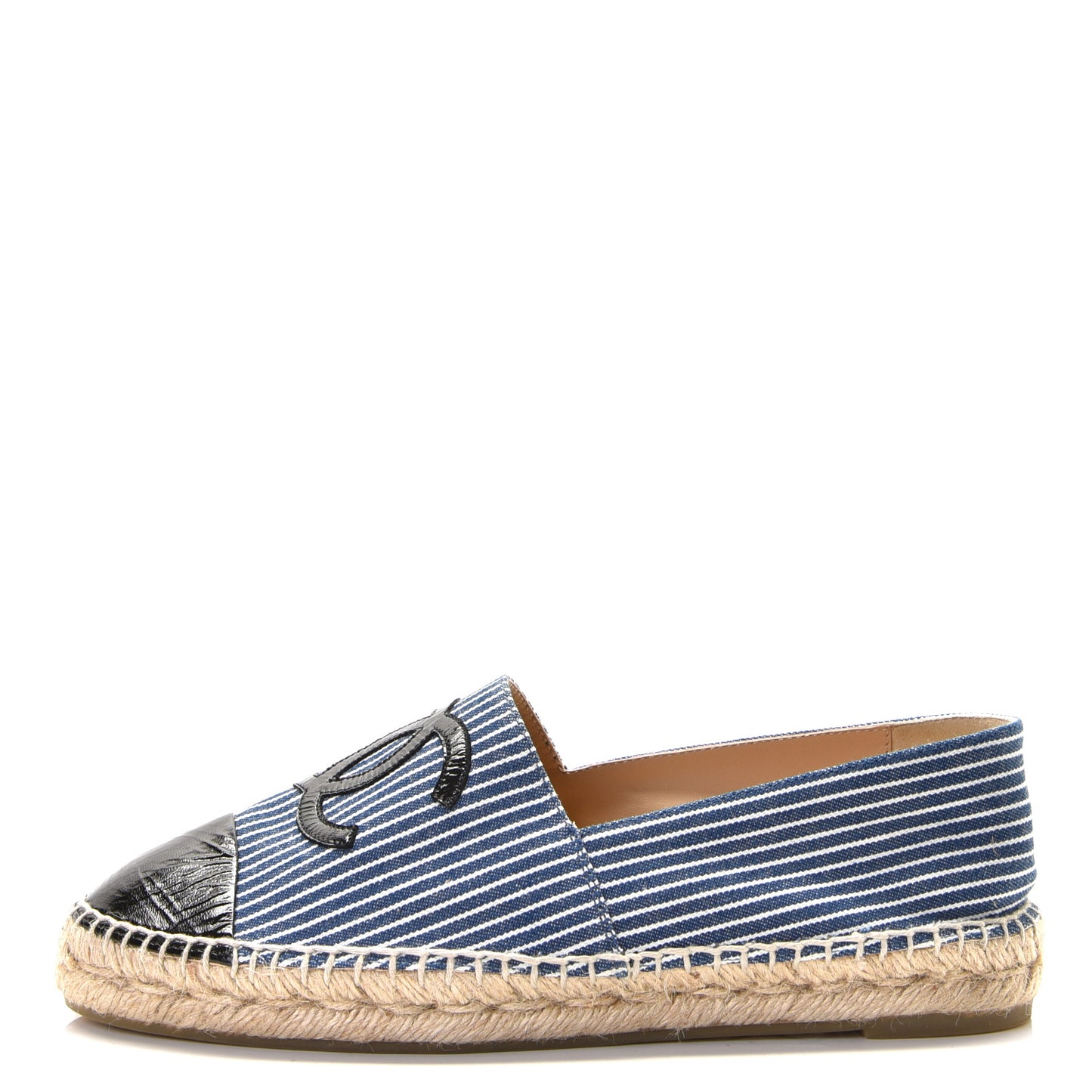 Denim CC Espadrilles 39 Blue White Black