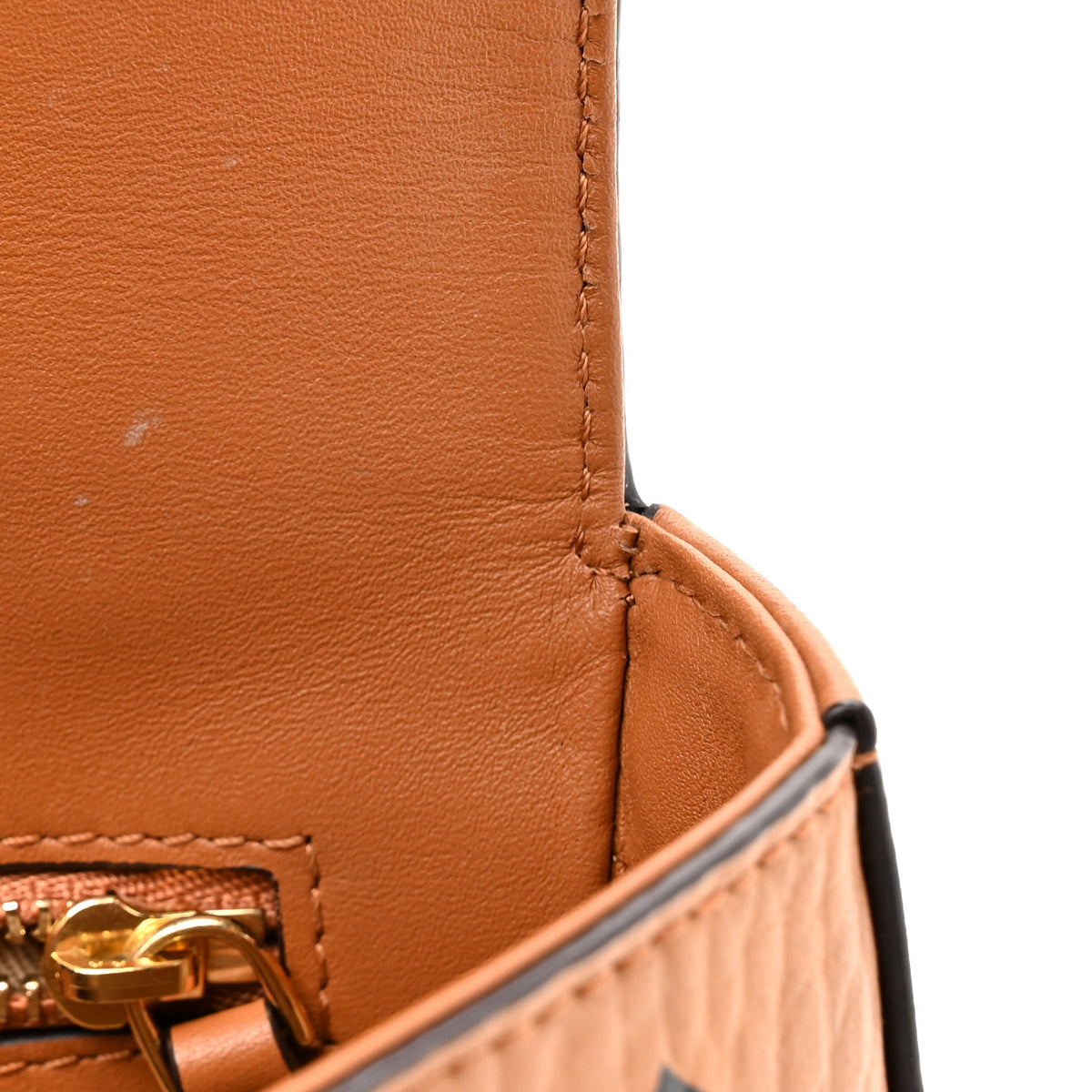 MCM Visetos Small Millie Crossbody Belt Bag Cognac 13 of 14