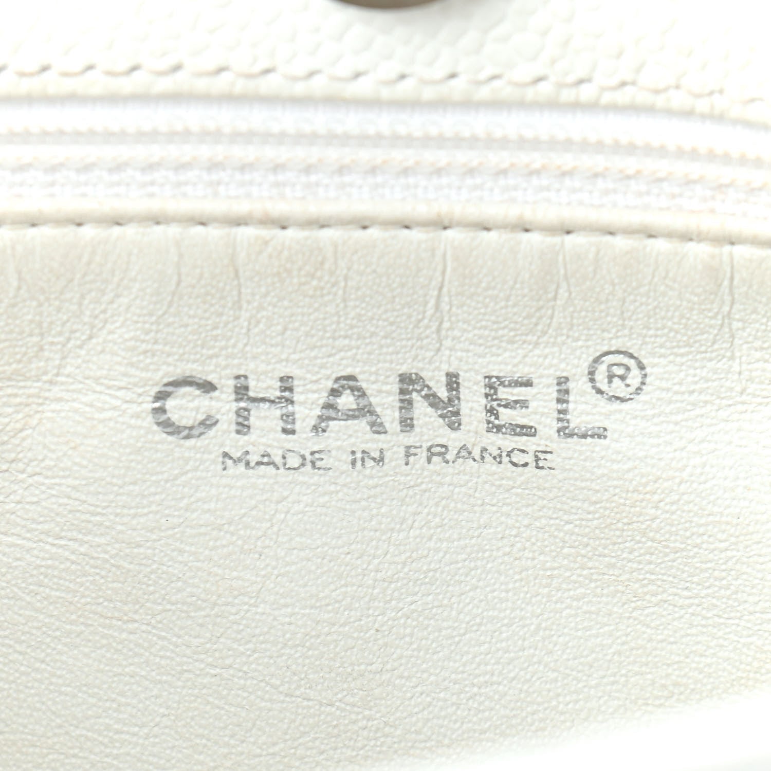 Chanel Caviar Shopper Tote White 5 of 11