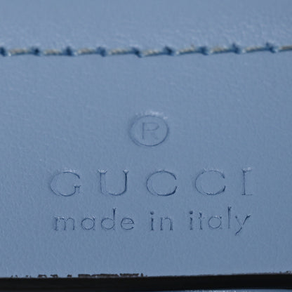 Gucci Calfskin Matelasse Small GG Marmont Shoulder Bag Porcelain Light Blue 7 of 14